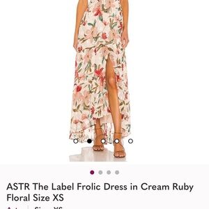 ASTR Cream Ruby Floral Dress
